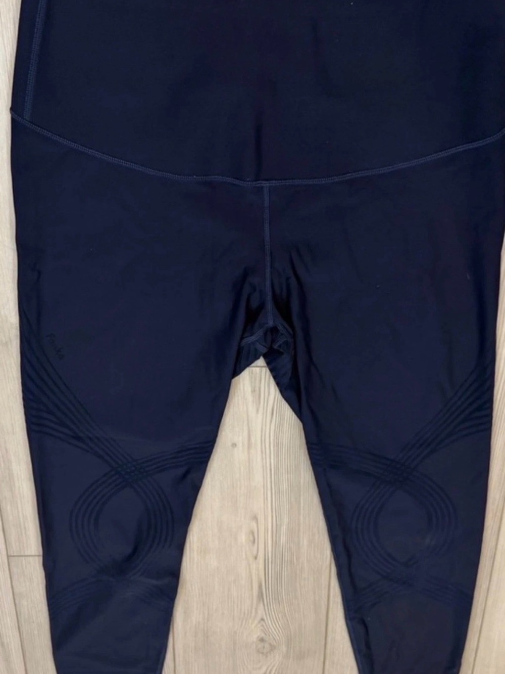 Fanka XL Blue High Rise Capri Leggings Compression Sculpting